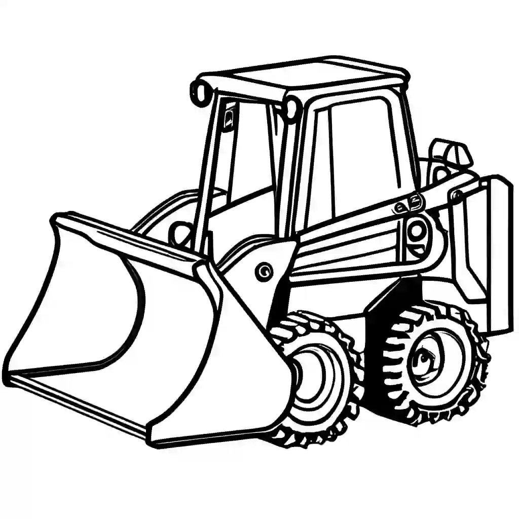 Compact Track Loaders coloring pages